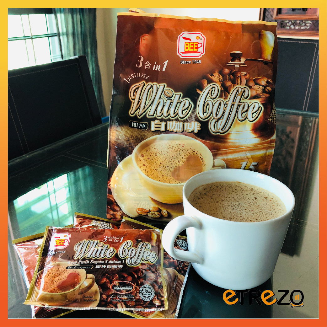 BEE PENANG 3 IN 1 WHITE COFFEE (1 Pack 33g x 15’s