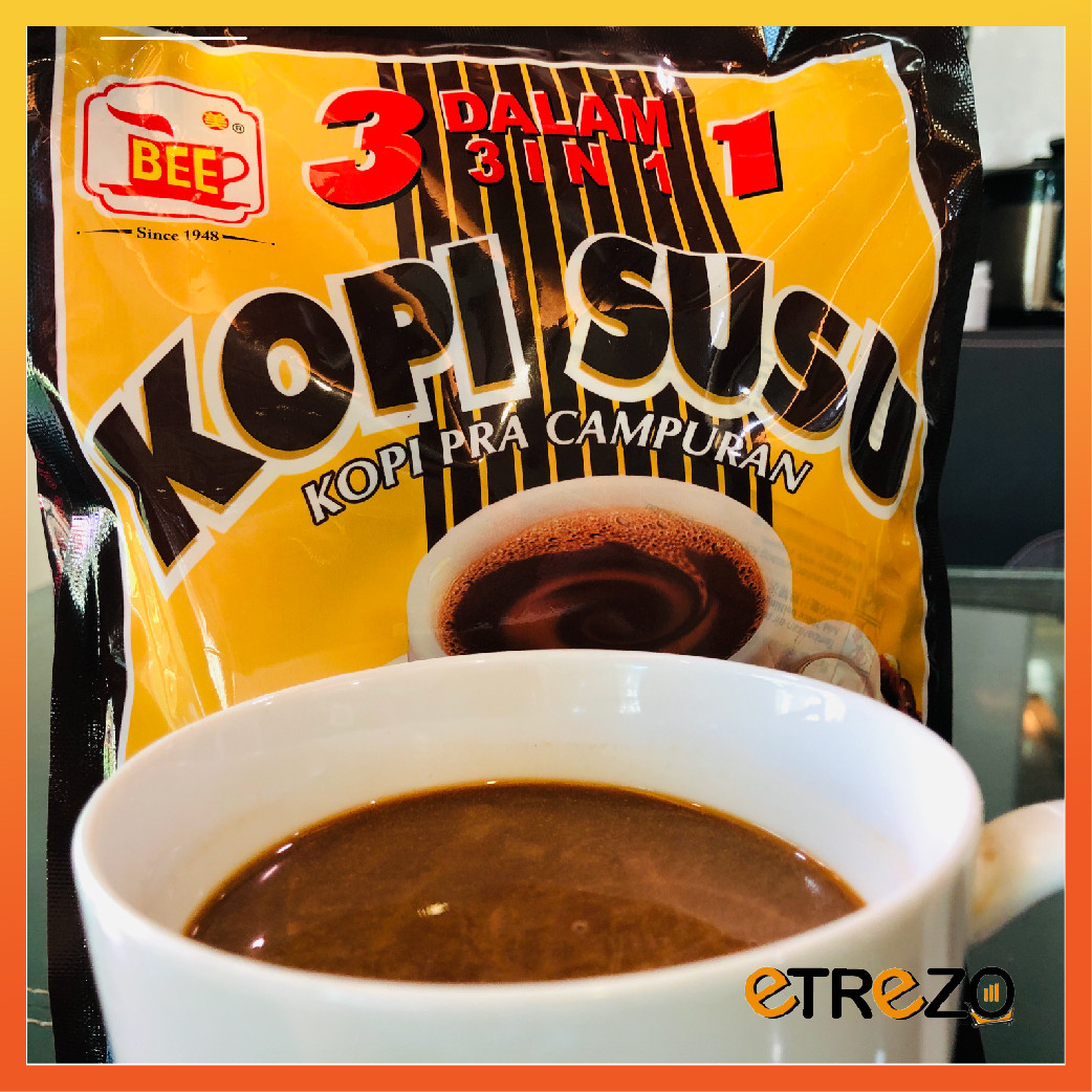 BEE PENANG 3 IN 1 KOPI SUSU (1 Bag 38g x 20’s ) Ready