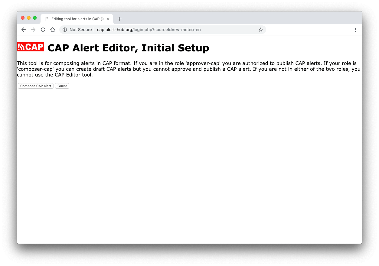 Lesson 2 Explore the CAP AlertEditor Accessing the Guest Authoring
