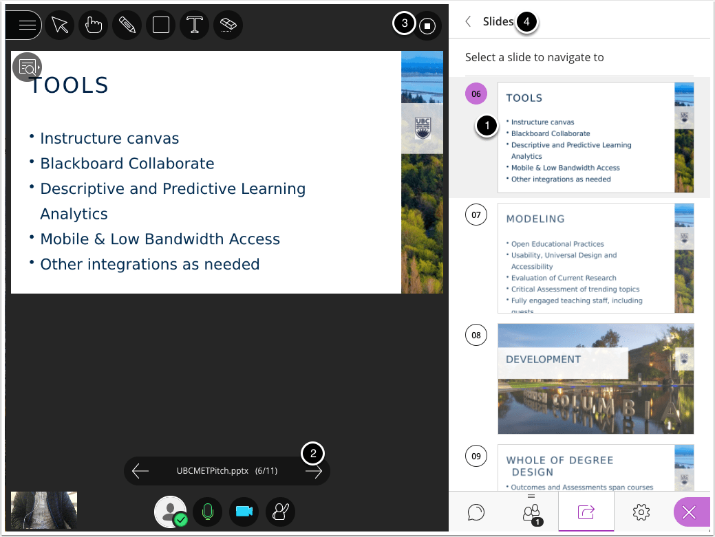 Recording a meeting in Blackboard Collaborate Ultra Learning Design