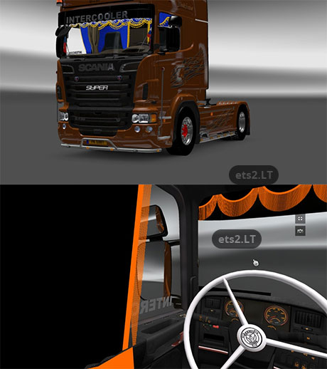 Intercooler sticker for Scania | ETS 2 mods