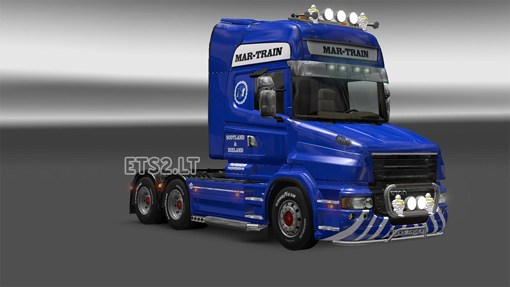 Scania Mar-Train heavy haulage skin | ETS 2 mods
