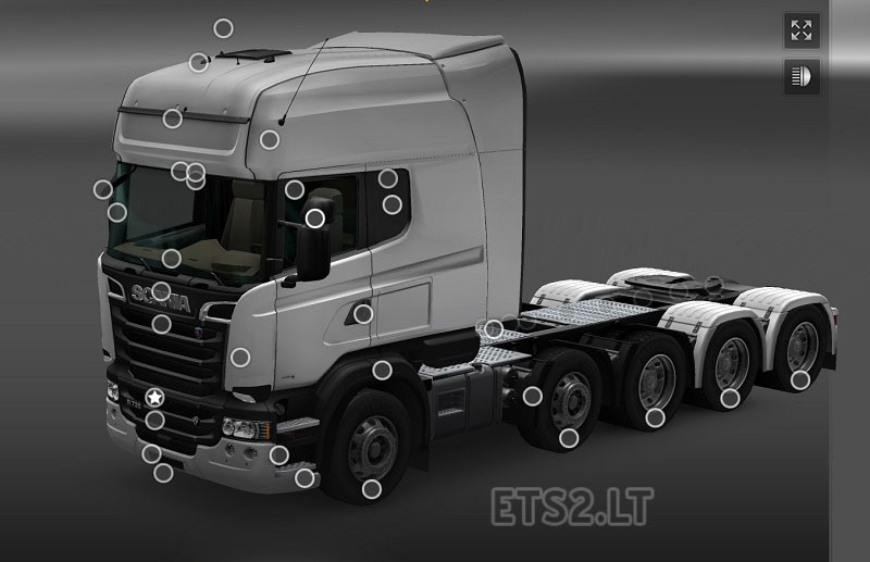 Scania R & Streamline Modifications V1.1 | ETS 2 mods