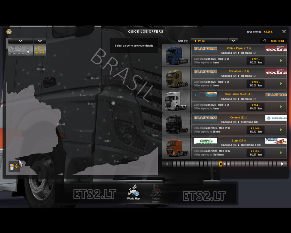 BraZil Map ETS 2 mods