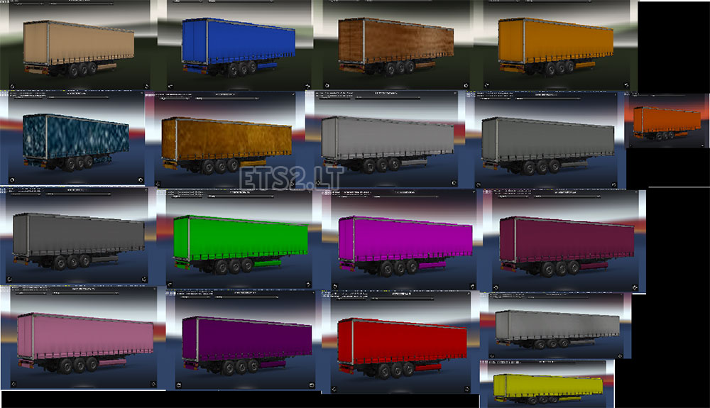 Colour Trailer Pack ETS 2 mods