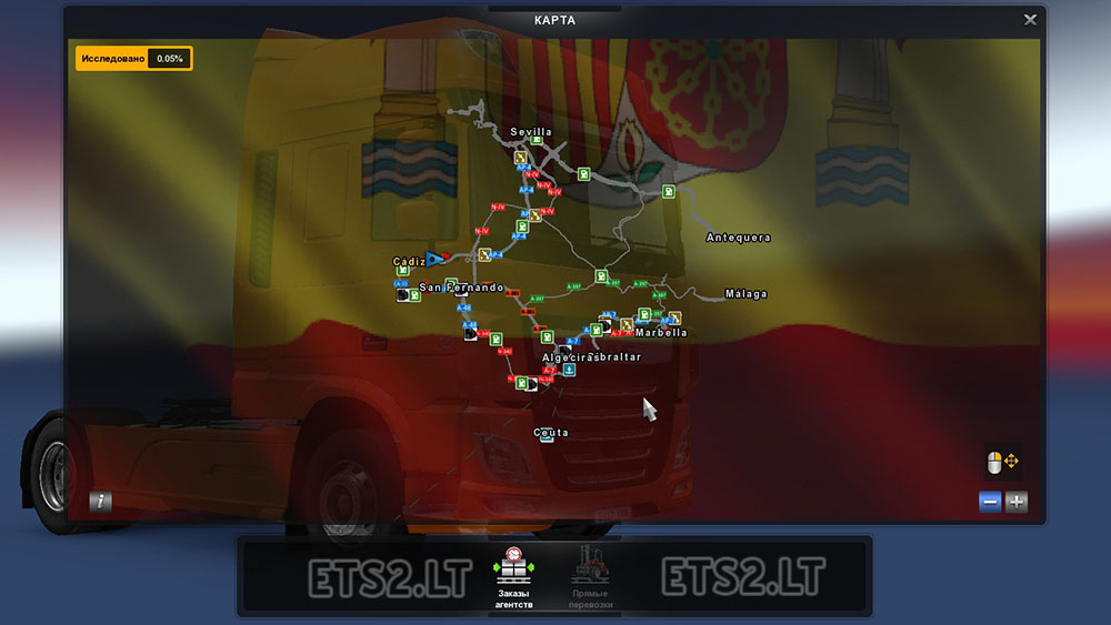 Map Of Spain ETS2 mods