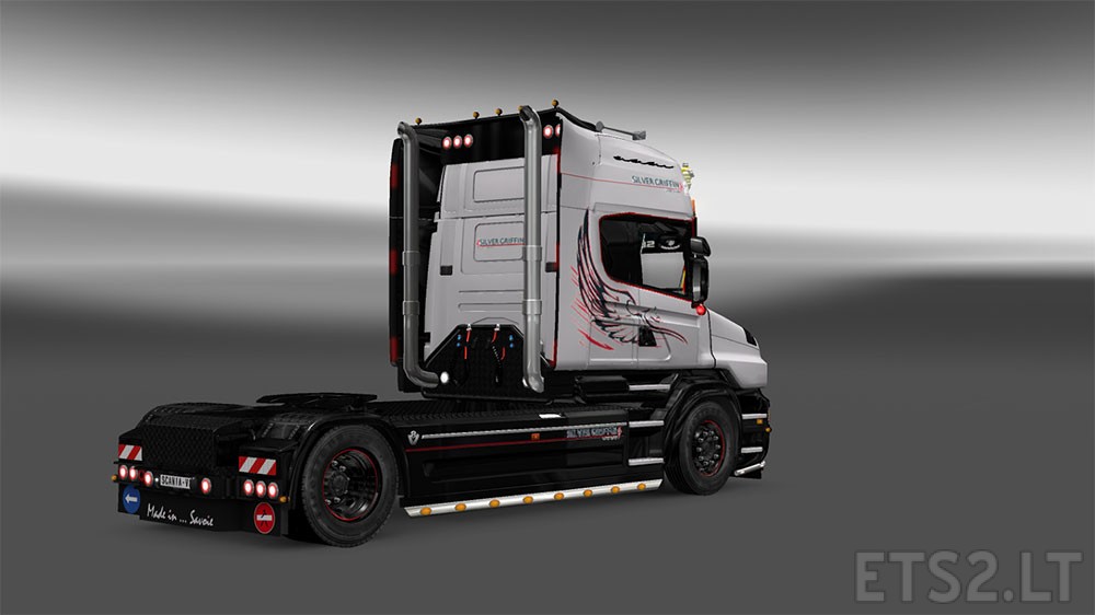 Scania T silver griffin skin | ETS 2 mods