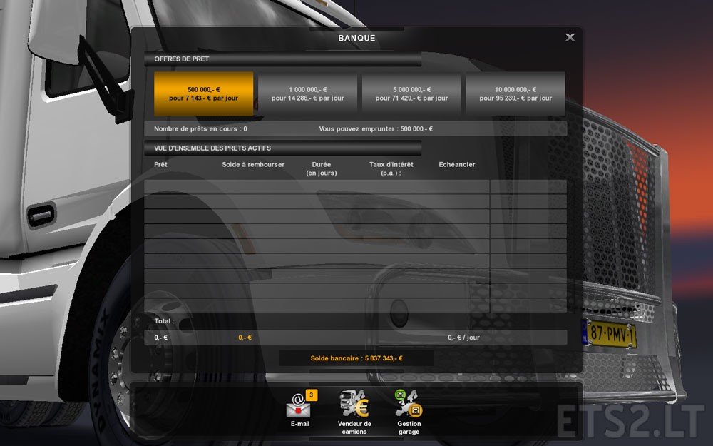 money cheat ETS2 mods