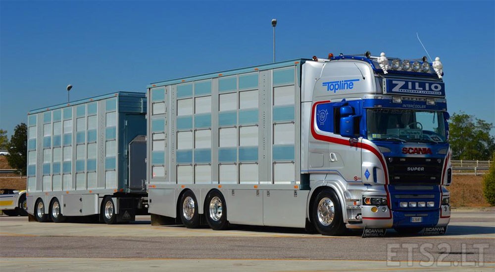 Scania R580 /ZILIO/ V8 Sound /Mighty V8 Sound/ | ETS 2 mods