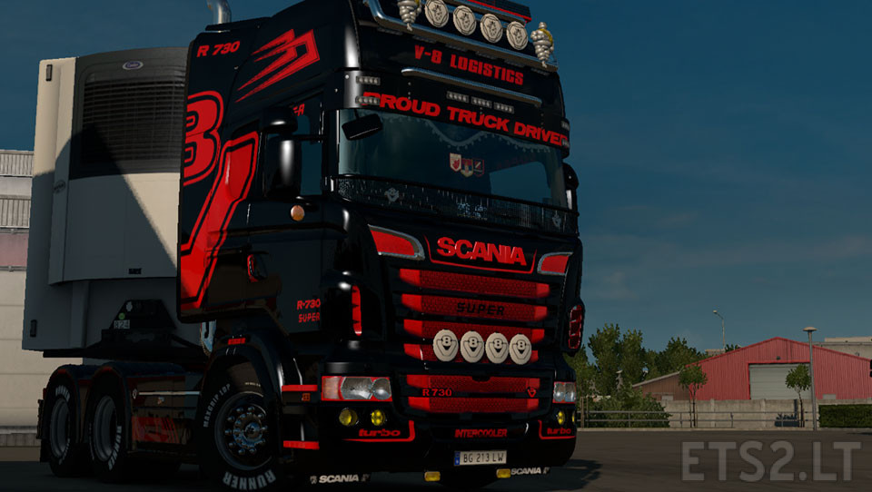 Scania RJL V8 Logistic Skin ETS2 mods