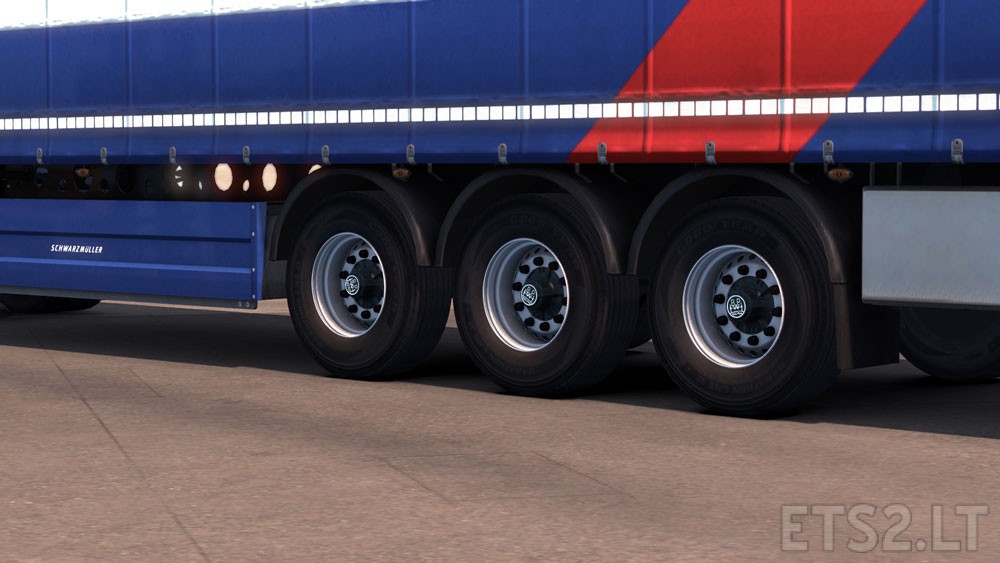 Trailer Wheels for SCS Trailers ETS2 mods