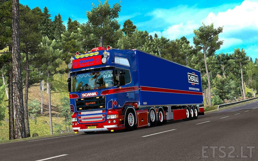 Scania R 5 Series (RJL) Red & Blue Skin Combo Pack ...