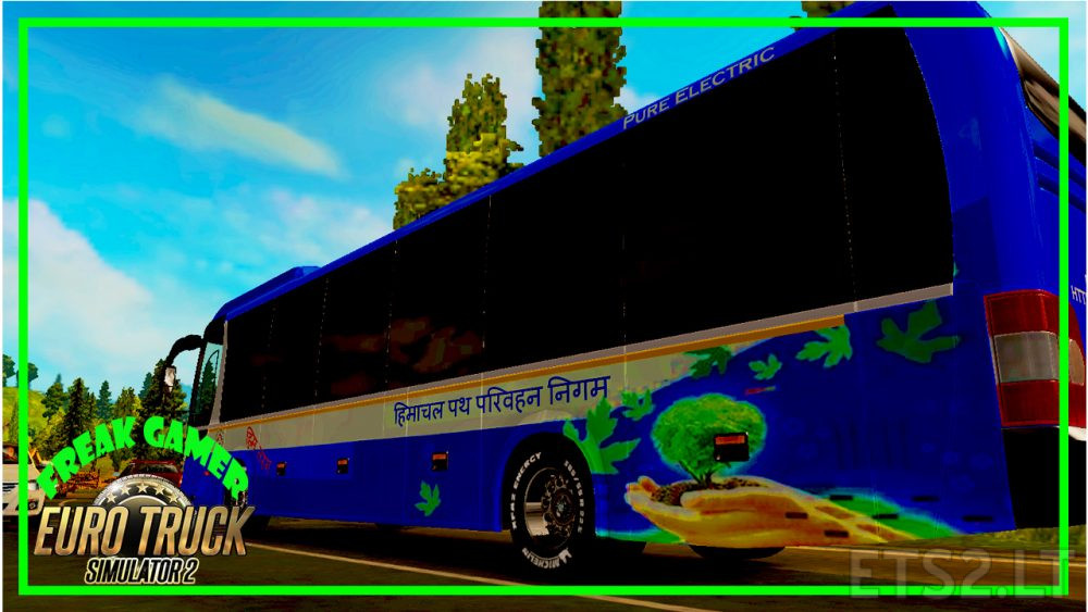 Hrtc Himtarang Skin for Man lion bus for 1.30 Ver ETS2 mods