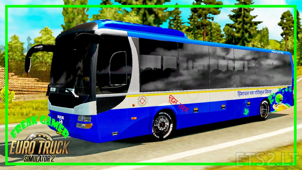 Hrtc Himtarang Skin for Man lion bus for 1.30 Ver ETS2 mods