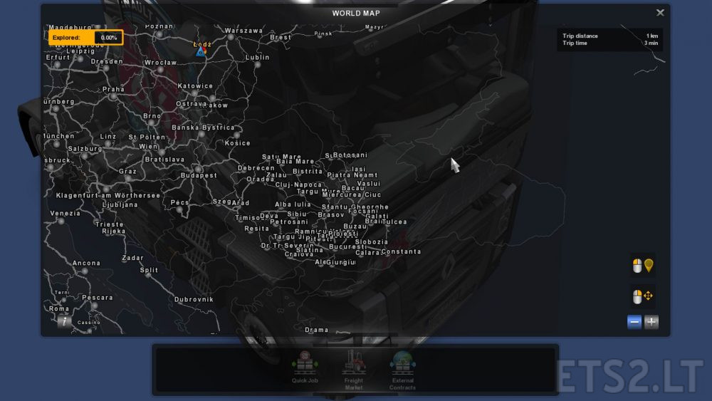 Romania Extended Map full 42 cities ETS2 mods