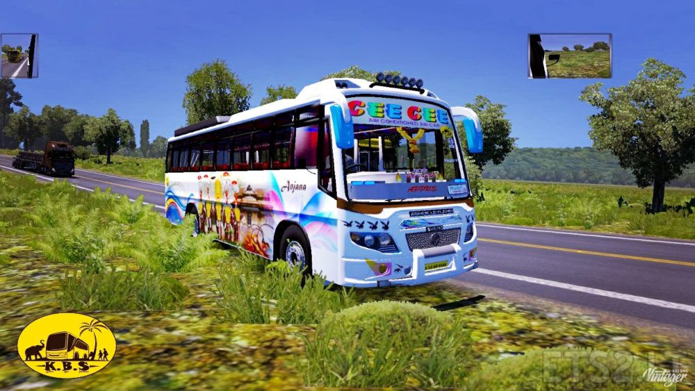 Cee Cee Bus Skin for Ashok Leyland Viking V2 ETS2 mods