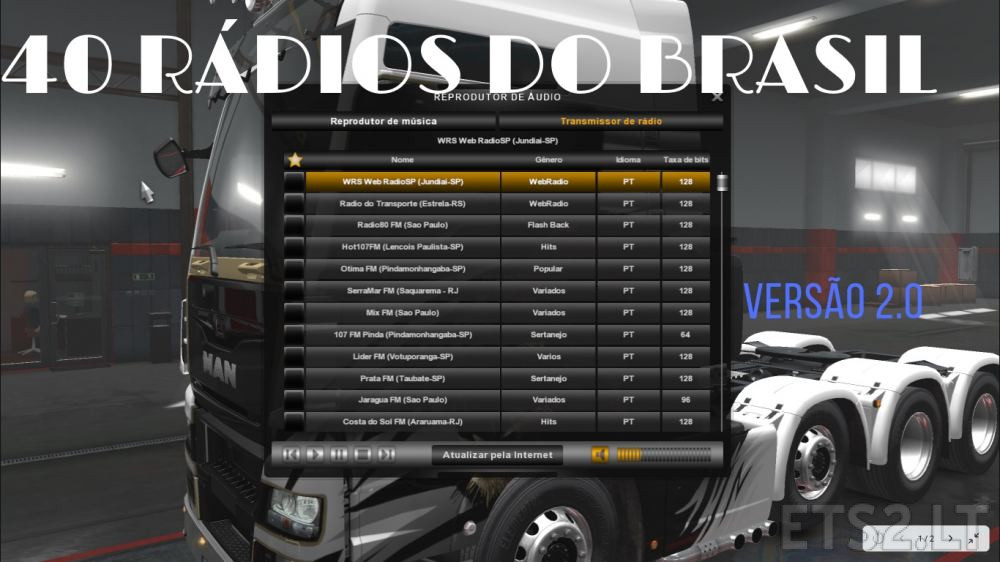 40 Rádios Brasil ETS2 mods