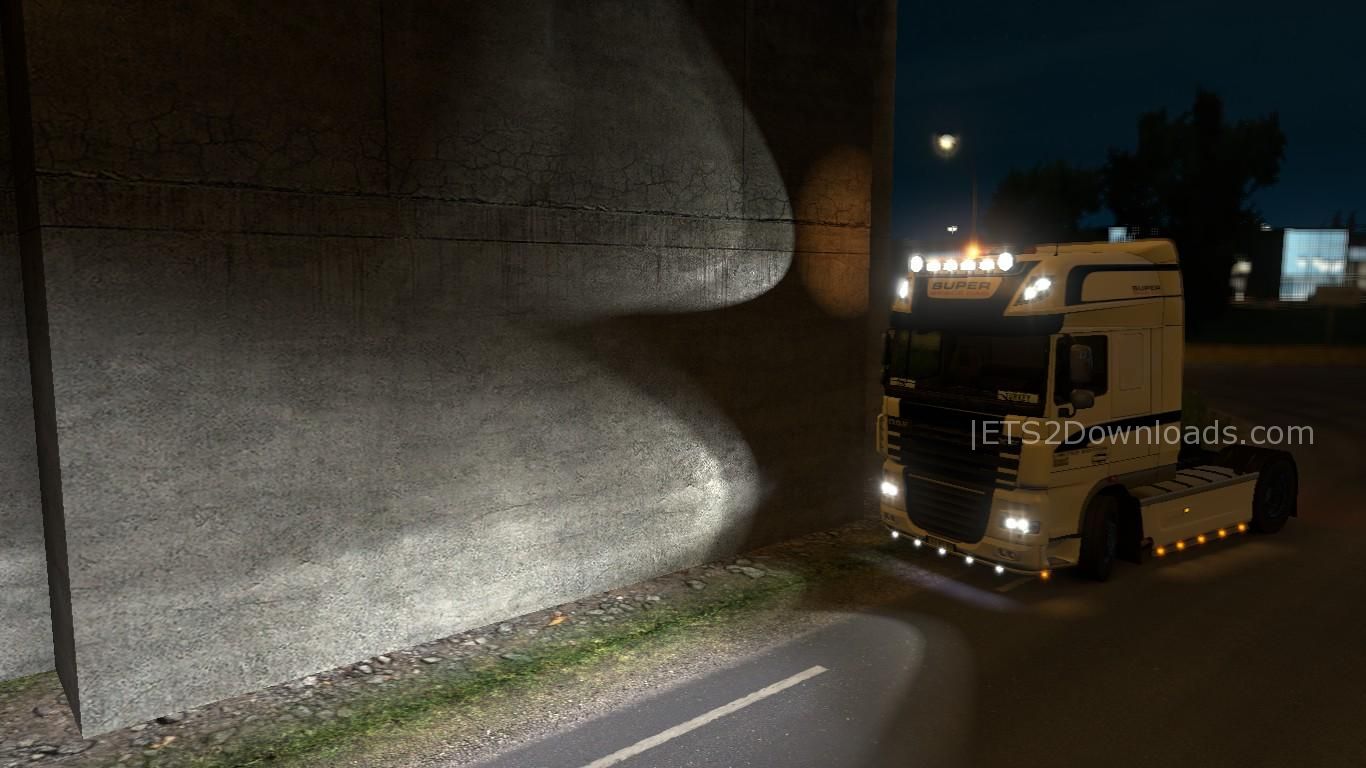 Improved Vehicle Lights Normal Version v2.2 1.28 ETS2 Mods
