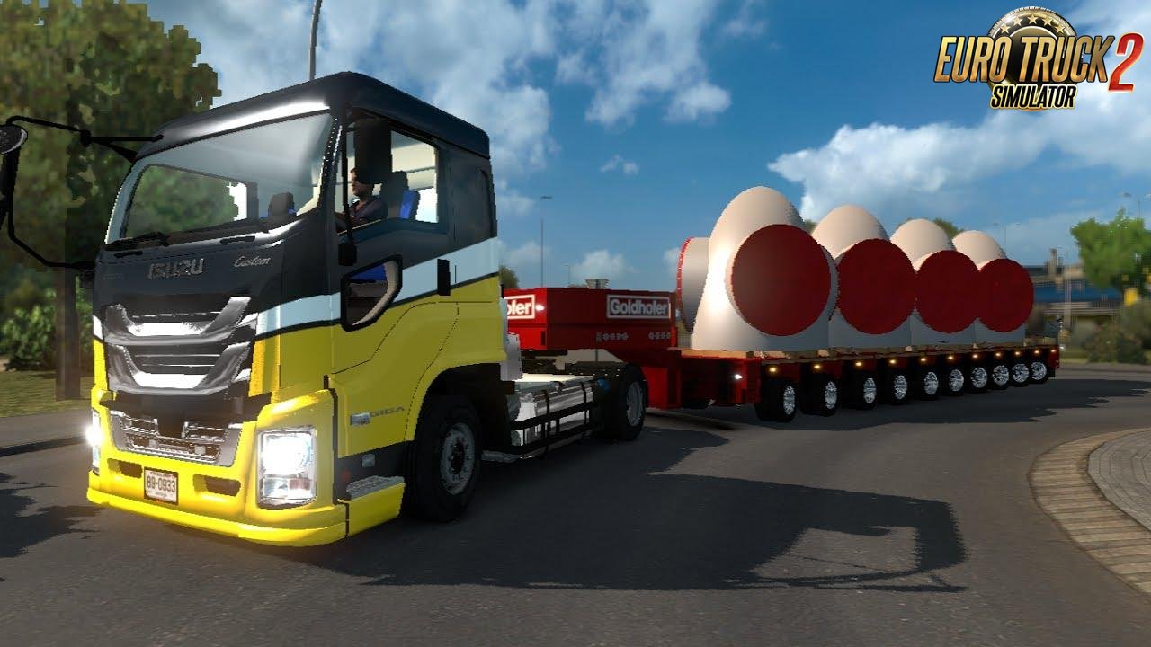 Isuzu Giga + Interior v1.1 (1.39.x) ETS2 mods Euro truck simulator