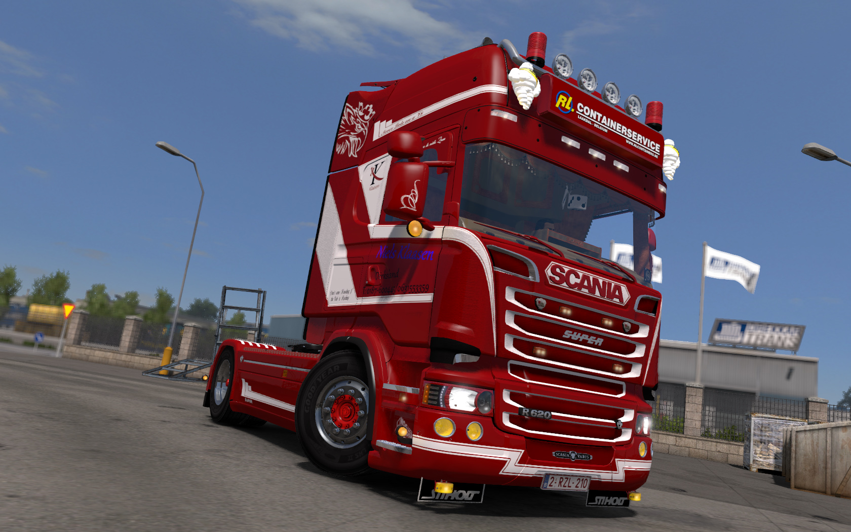 Scania R620 RL Container Service ETS2 mods Euro truck simulator 2