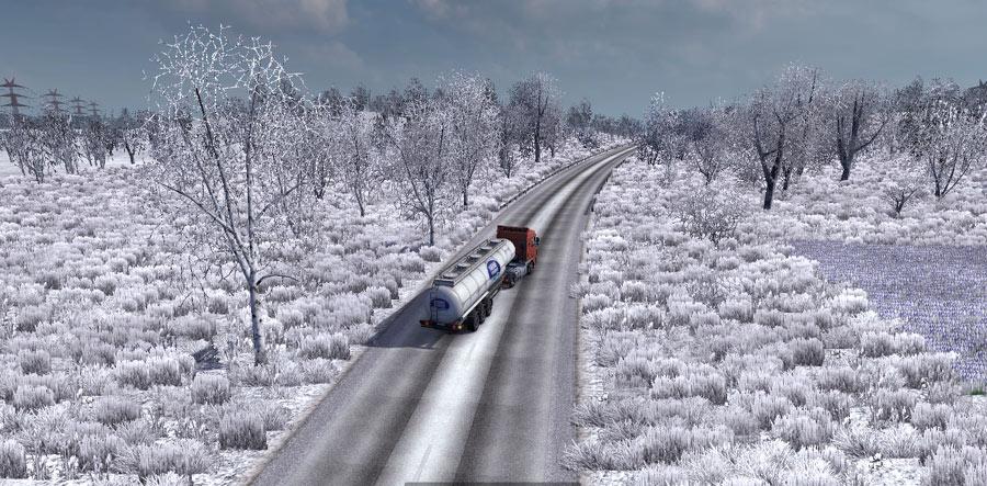 FROSTY WINTER WEATHER MOD V5.2 ETS2 mods Euro truck simulator 2