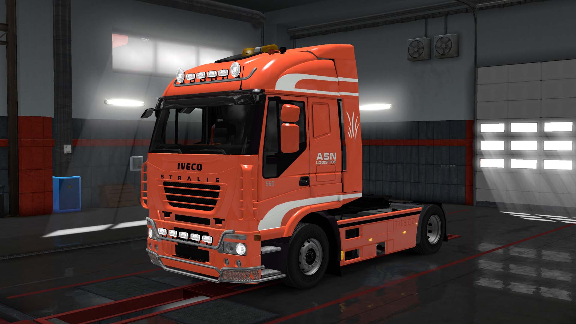 Iveco Stralis ASN Logistic skin ETS2 mods Euro truck simulator 2