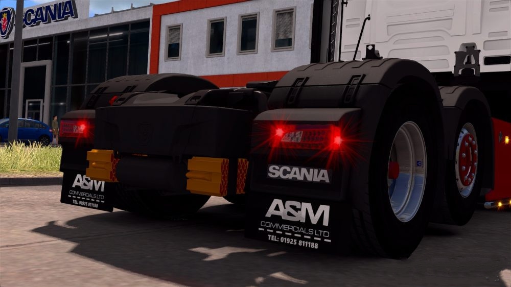 A&M Mudflaps for Scania S (1.30.x) ETS2 mods Euro truck simulator 2
