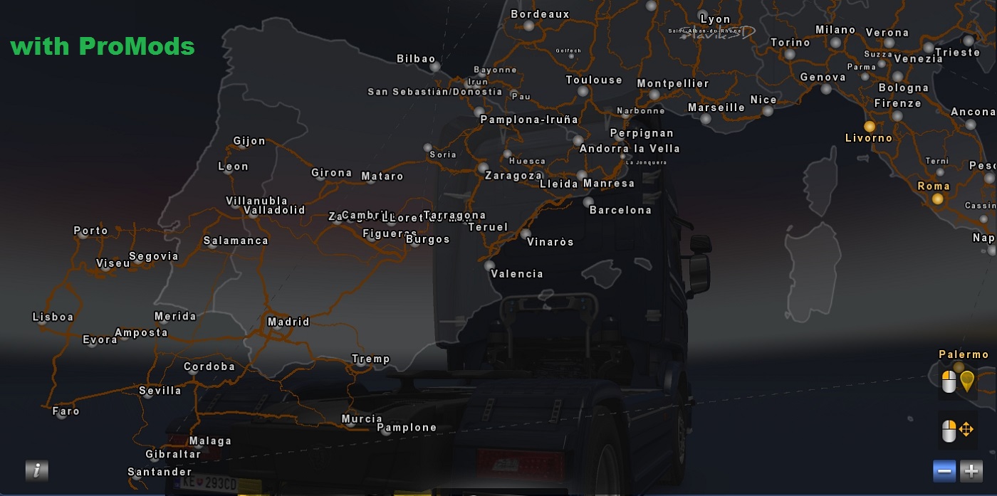 Spain map v2.2 ETS2 mods Euro truck simulator 2 mods ETS2MODS.LT