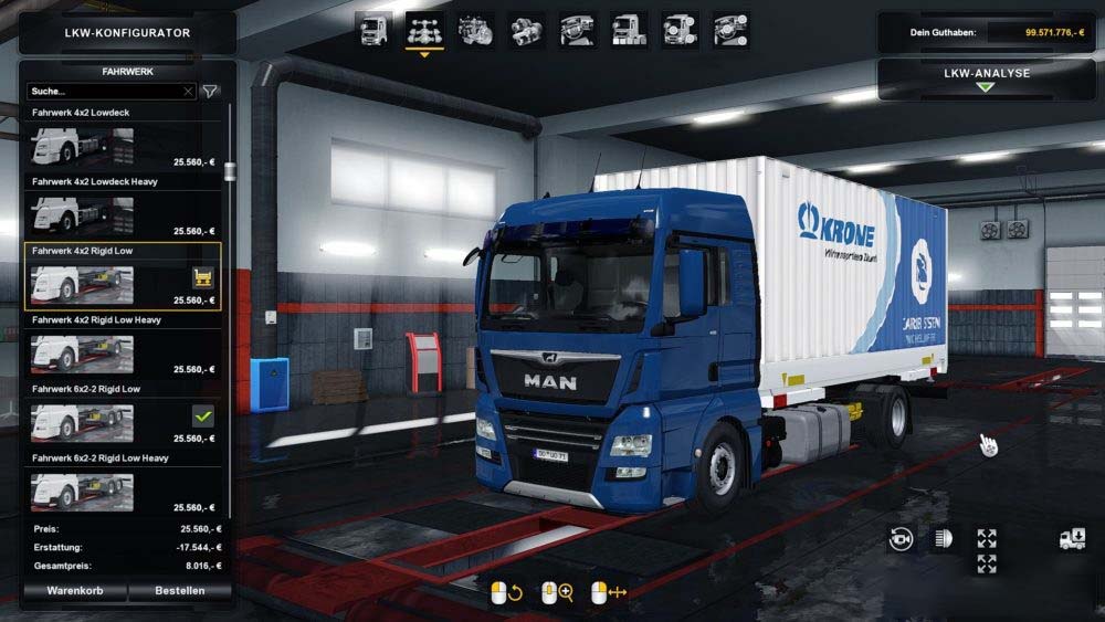 MAN TGX E6 Madster Wechselbruecke Addon ETS2 mods Euro truck