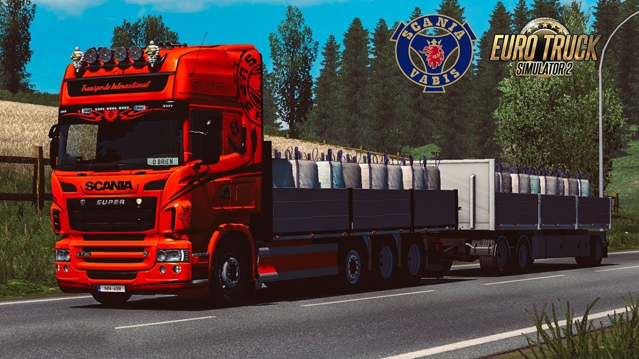 Lunna's Flatbed Addon For Tandem and Ekeri by Kast Update 1.10 ETS2