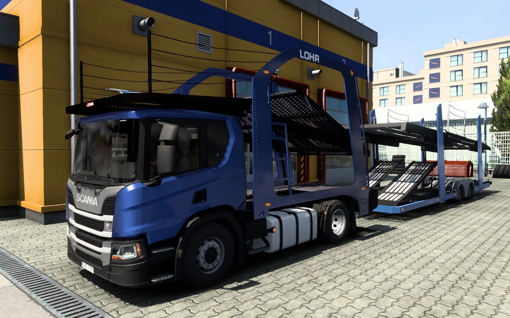 NEXTGEN SCANIA P (EUGENE) CAR TRANSPORT 1.40.1 ETS 2 mods, Ets2 map
