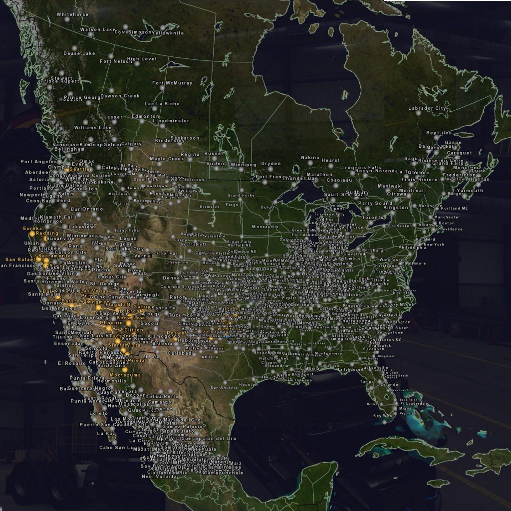 American Truck Simulator Coast To Coast Map K-Dog's North America Map For V1.43 - Ets 2 Mods, Ets2 Map, Euro Truck Simulator 2 Mods Download