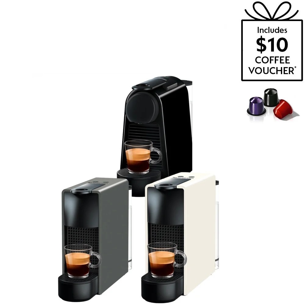 Nespresso Essenza Mini Coffee Machine + Free 10 Coffee Voucher + Caps