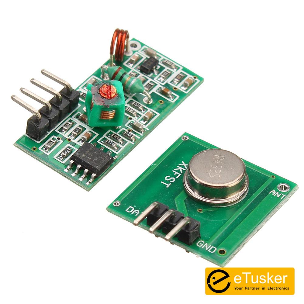 433Mhz RF transmitter and receiver kit eTusker