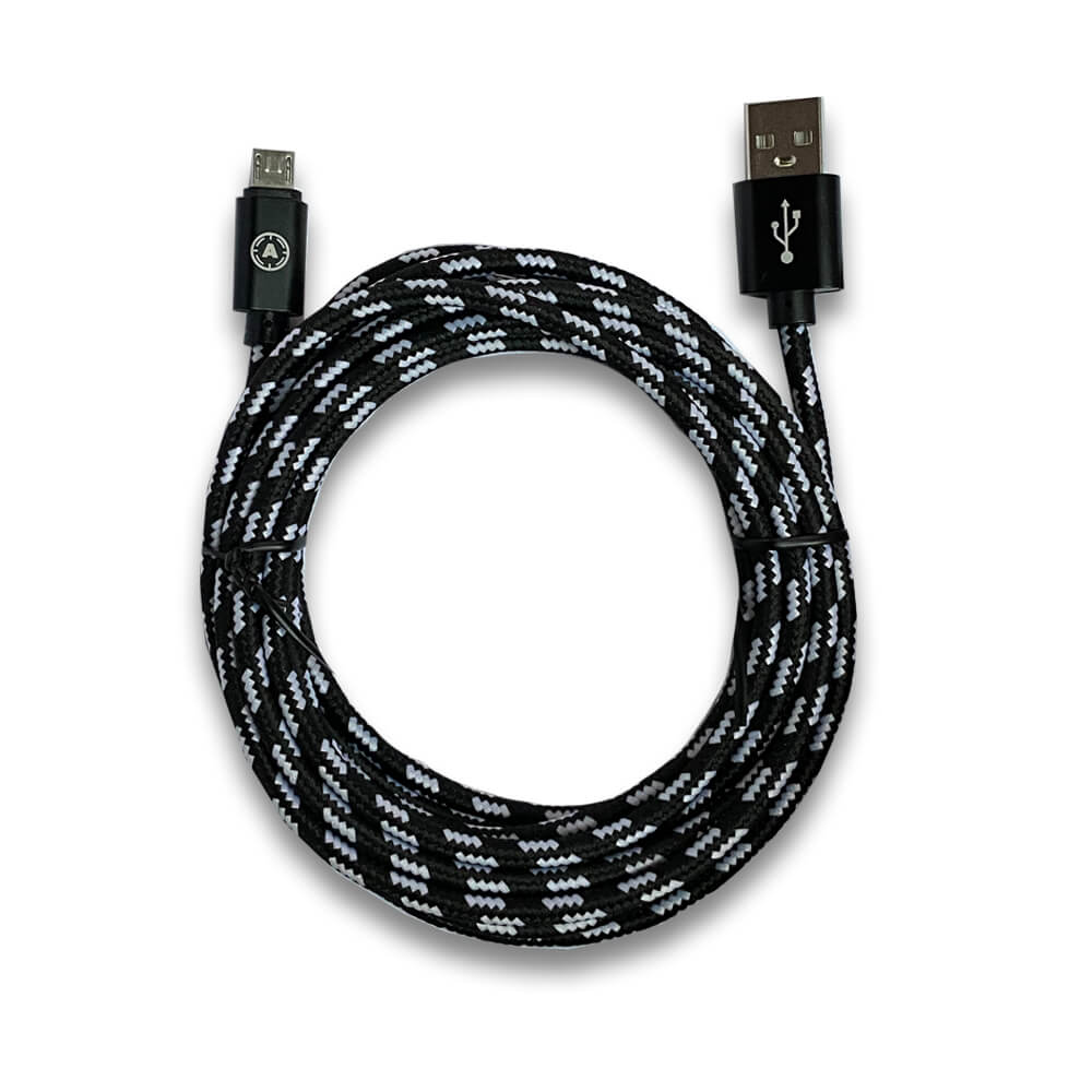 Black Alu AiM Micro USB Cable AimControllers