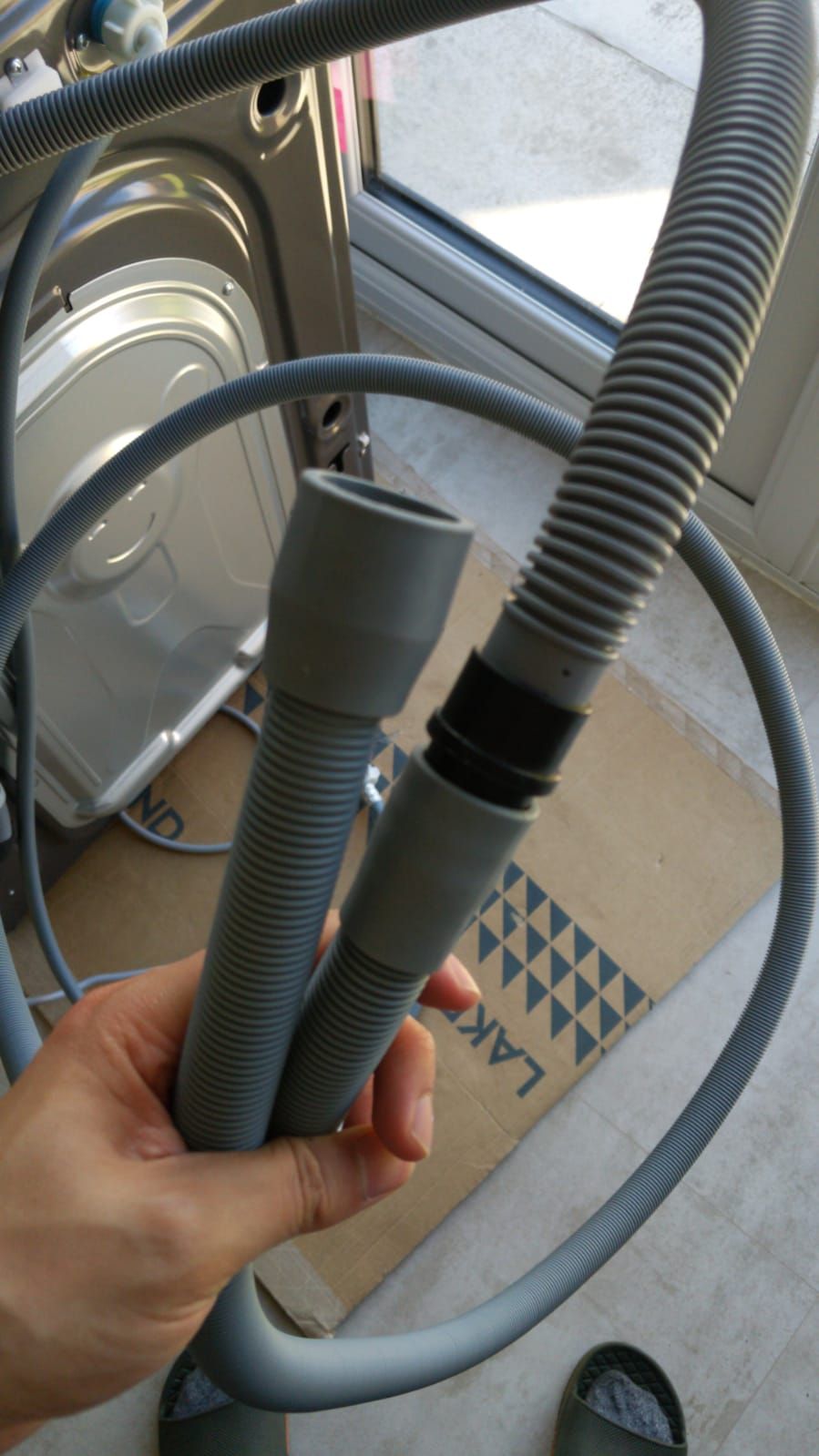 what size for Drain hose extension for the washing machine - Samsung