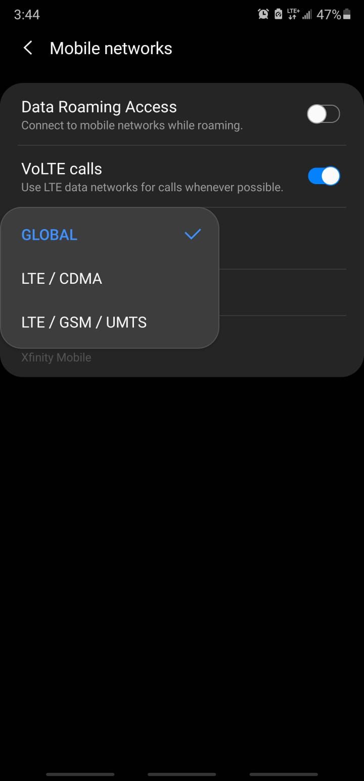 Solved Samsung S20+ 5G SMG986U1 Network Mode Doesn't Show 5G Option