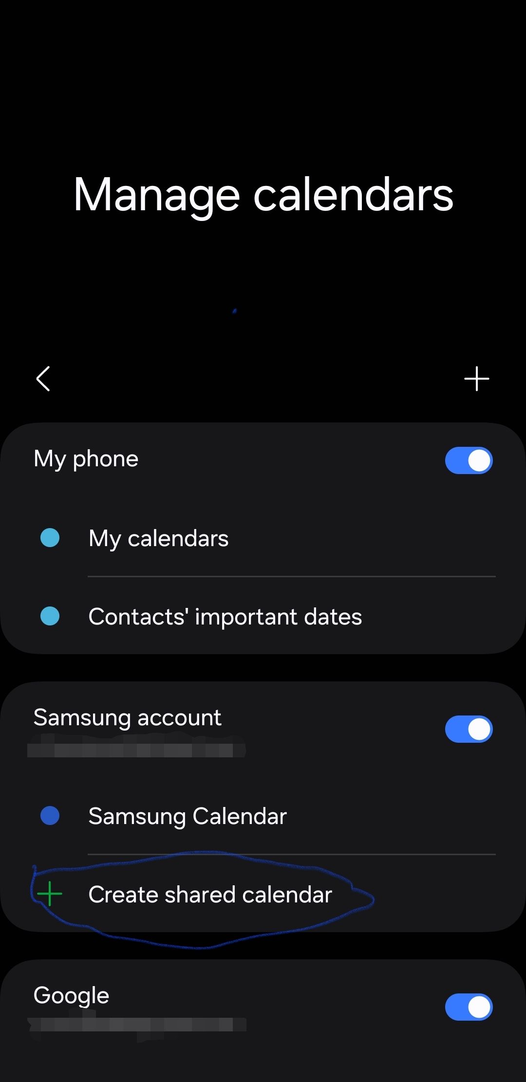 Solved Sharing Calendar Samsung Community