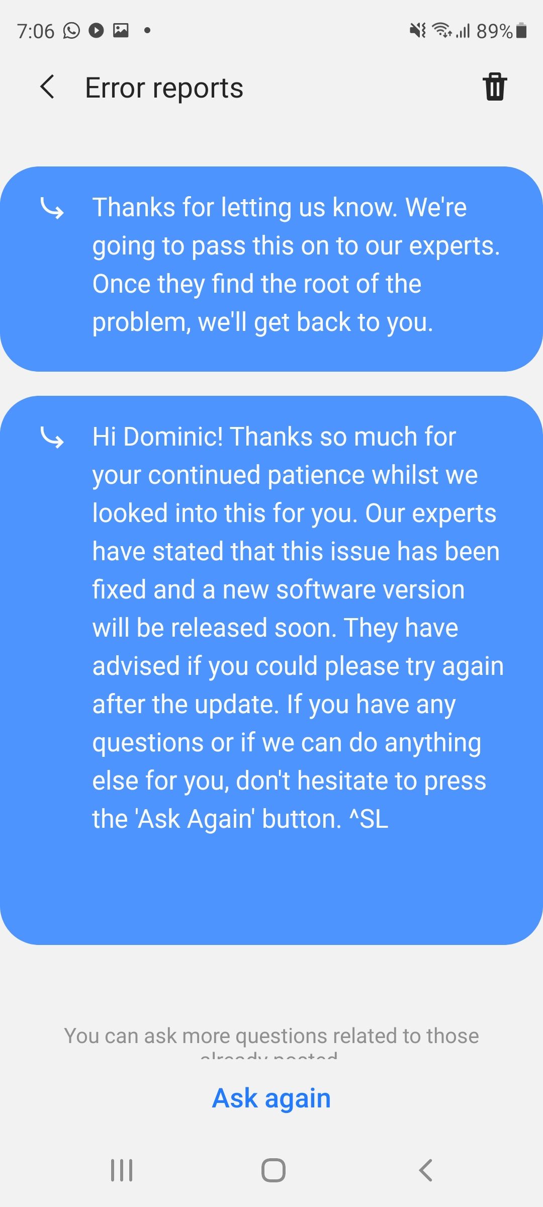 Possible fix of missing mobile data on S20 FE 5G after Android 11