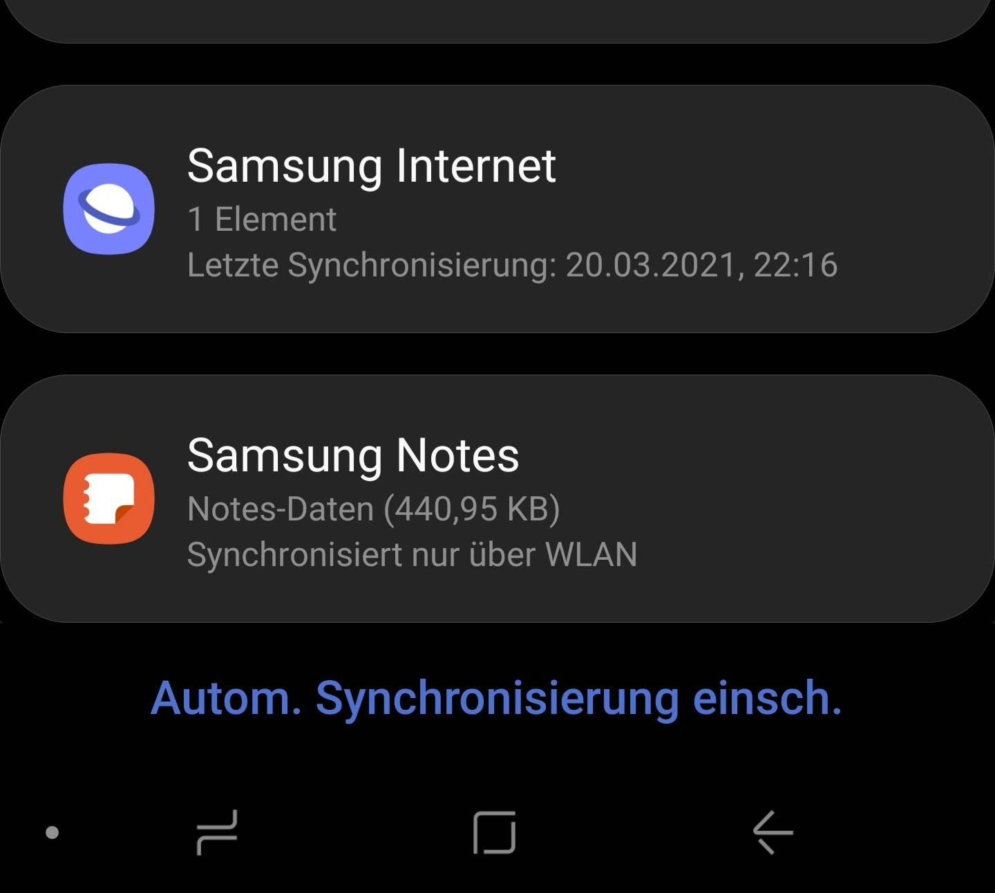 Samsung Cloud synchronisierte Daten löschen Samsung Community