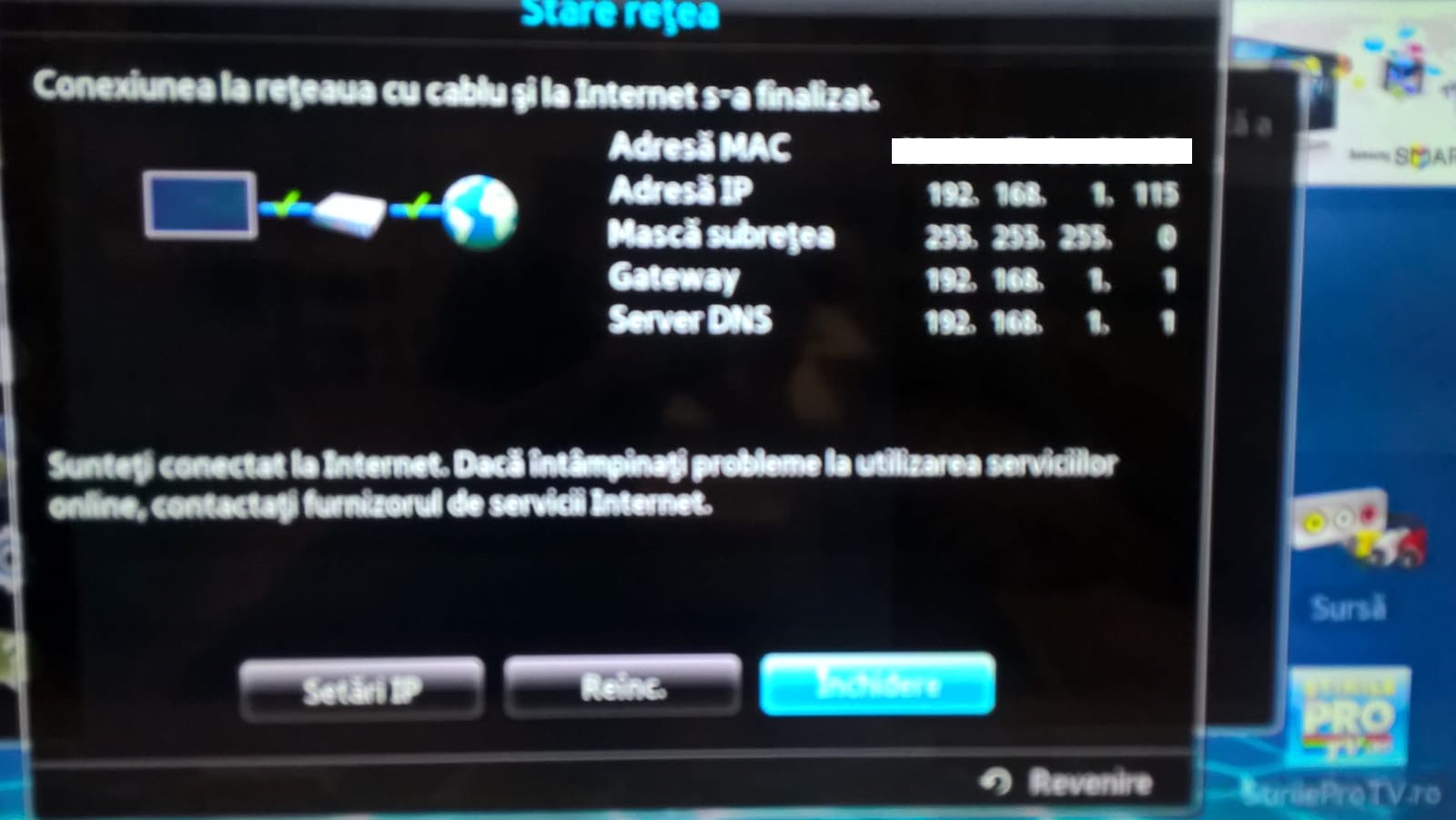 Solved My smasung tv won't connect to the Error_exe_001 and