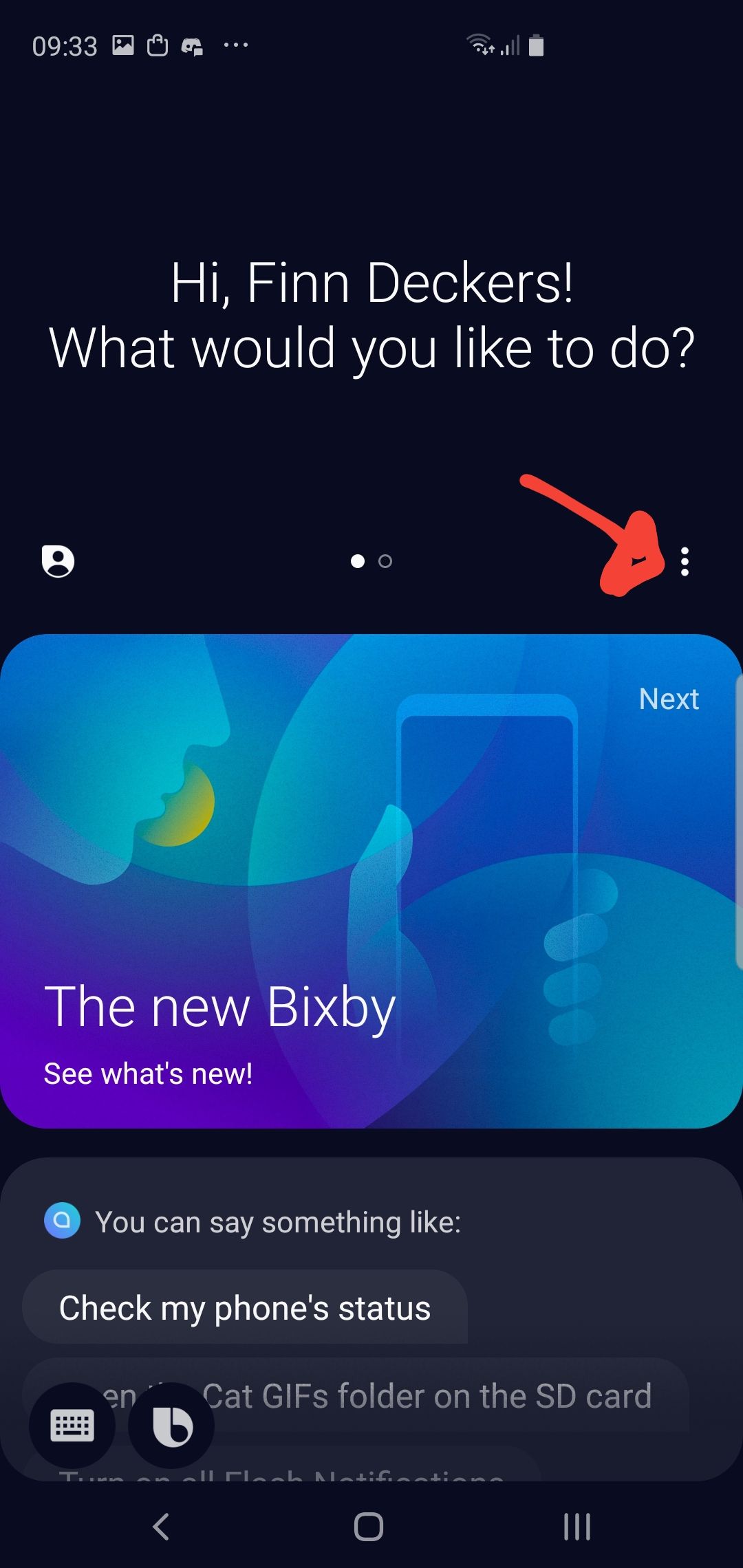 Changing Bixby's voice, S10+ Samsung Community