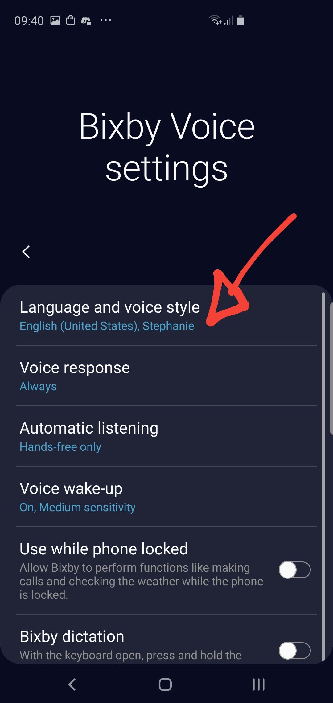 Changing Bixby's voice, S10+ Samsung Community