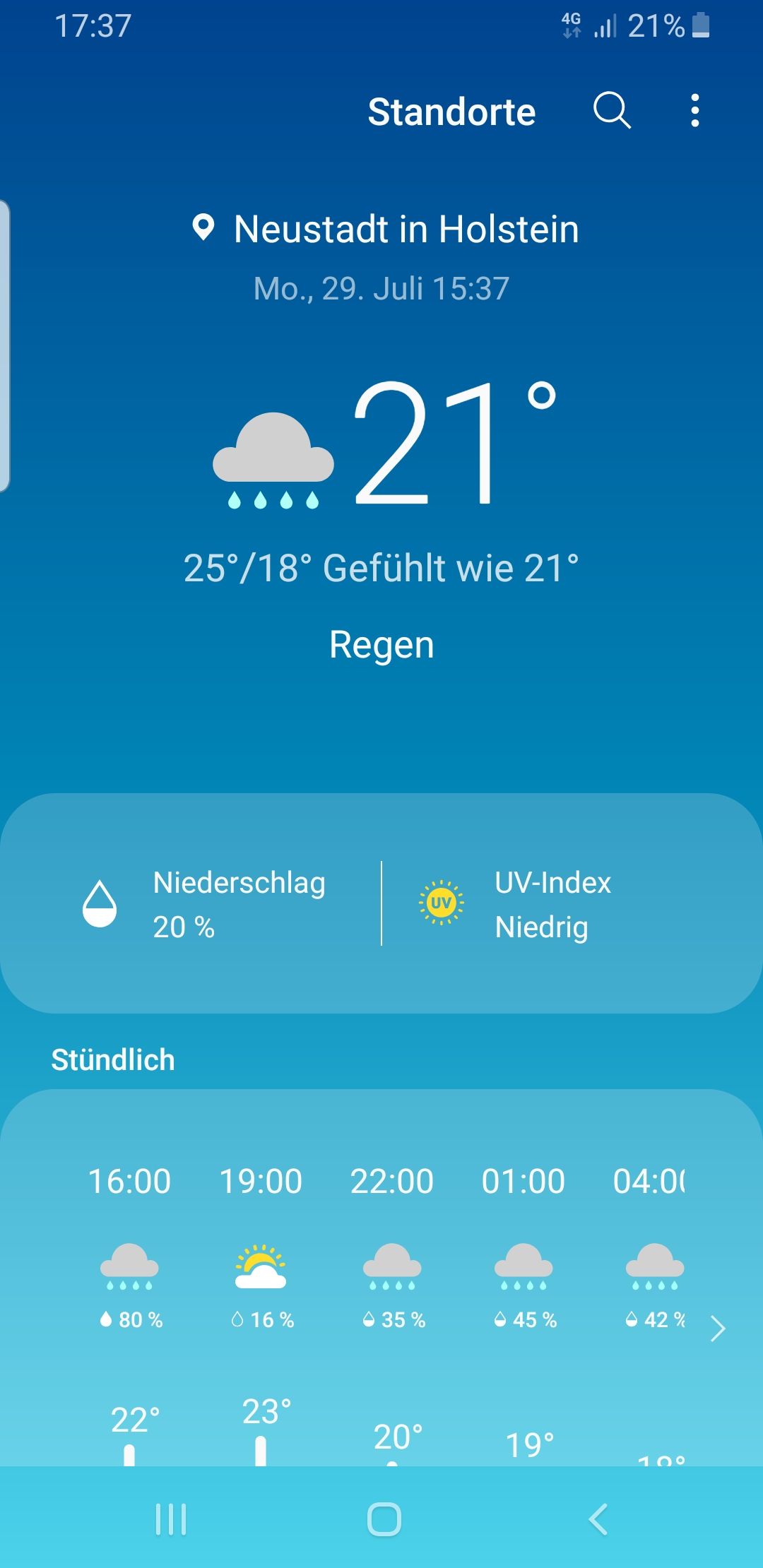 Uhr Und Wetter Widget Samsung Chronograph Uhren