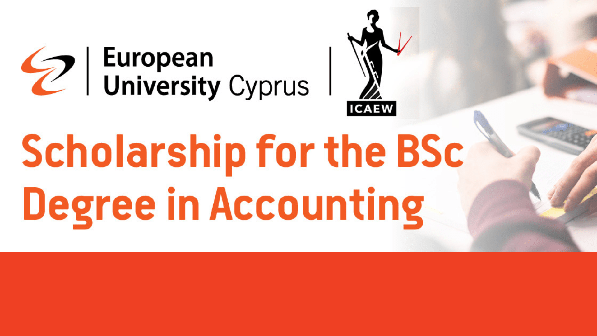 Scholarship by the ICAEW Foundation Bursary and European University