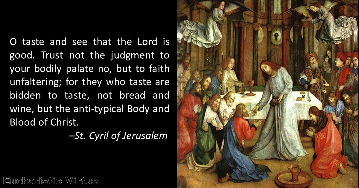 St. Cyril of Jerusalem Archives Eucharistic Virtue