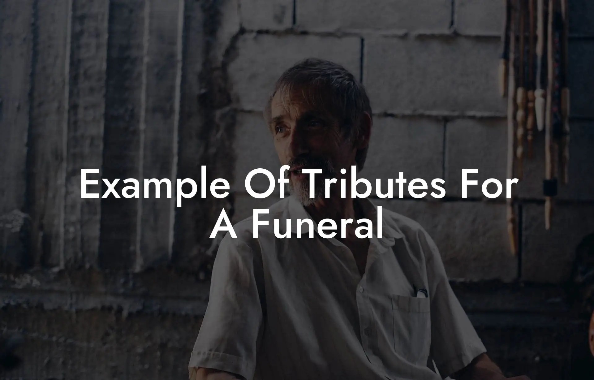 Example Of Tributes For A Funeral Eulogy Assistant
