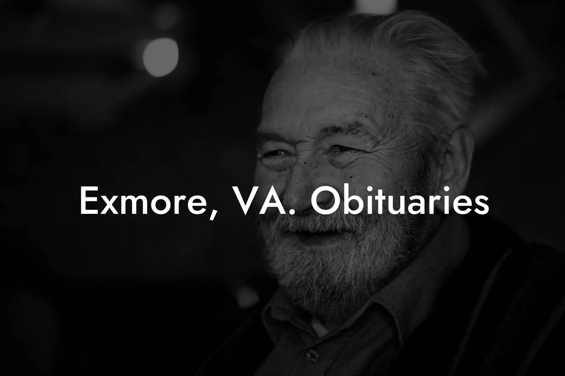 Exmore, VA. Obituaries Eulogy Assistant