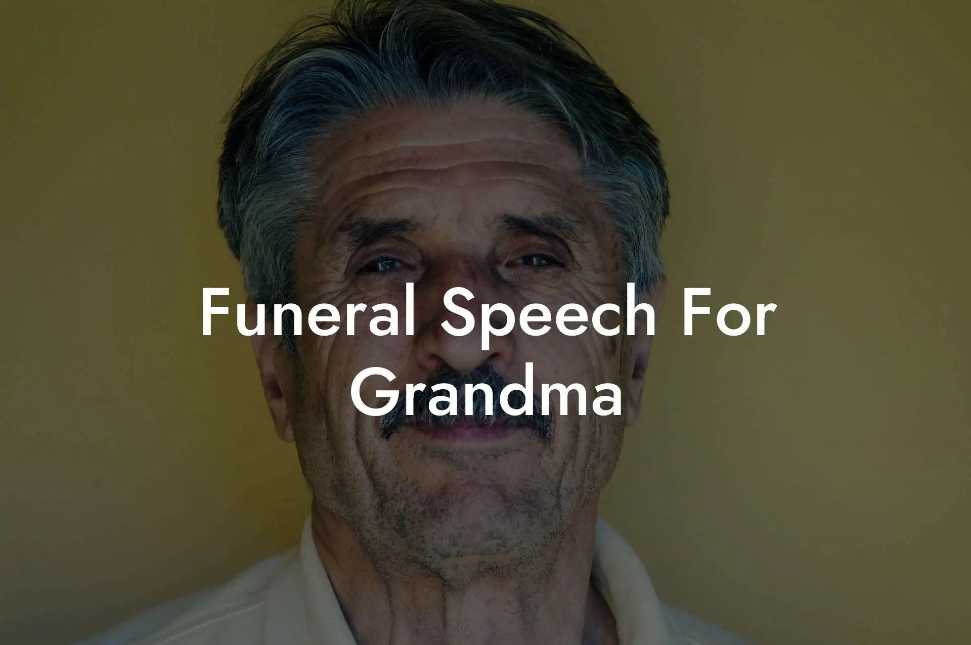 Funeral Speech For Grandma Eulogy Assistant