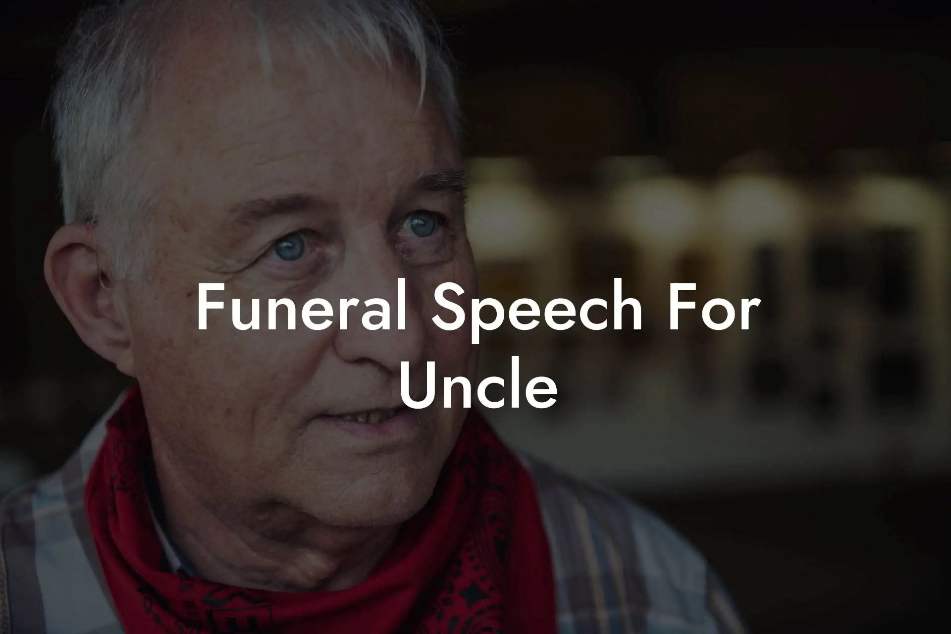 Funeral Speech For Uncle Eulogy Assistant